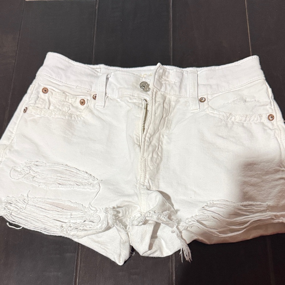 American Eagle Outfitters White Jean Shorts